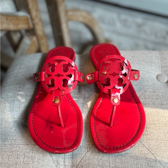 Tory Burch Miller Patent Sandals - Picture 1 of 4